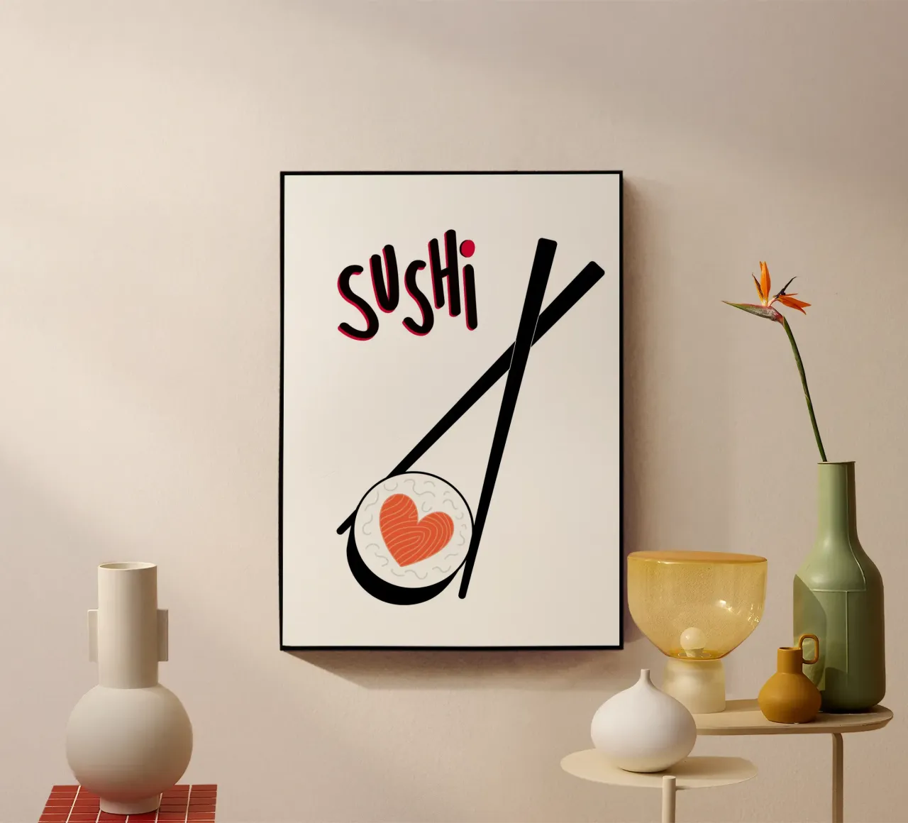 Sushi plexiglass da PinkCandyWalls