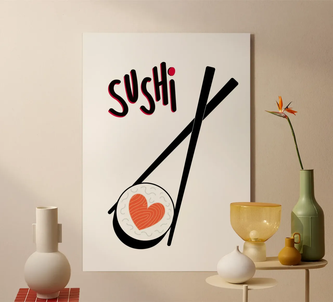 Sushi plexiglass da PinkCandyWalls