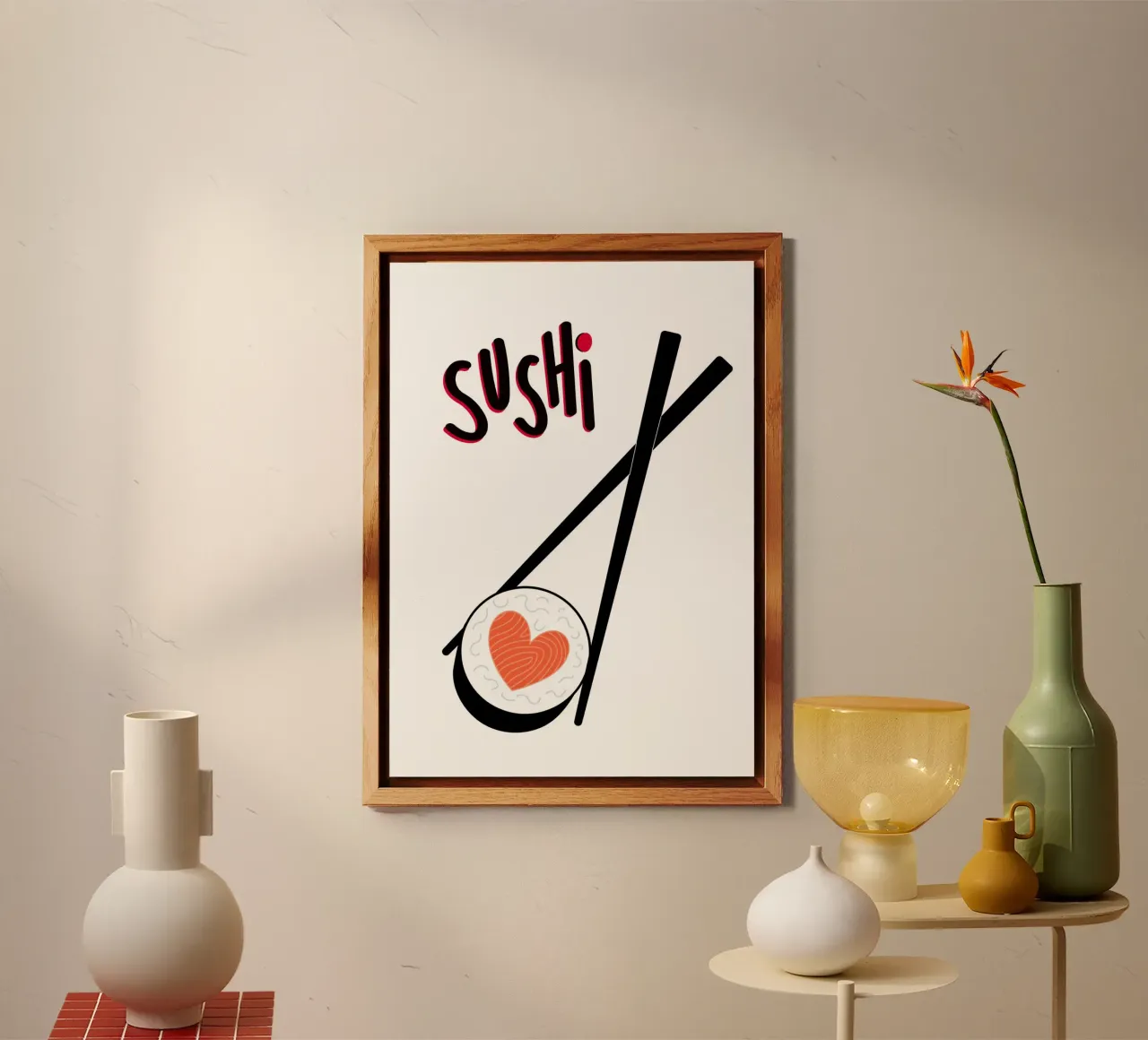 Sushi alluminio dibond da PinkCandyWalls