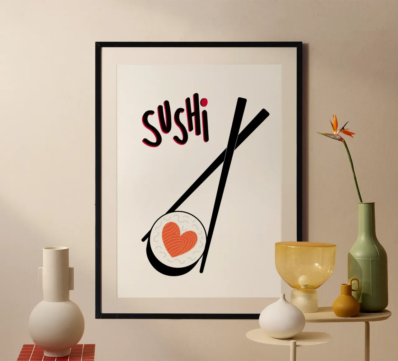 Sushi carta hahnemühle da PinkCandyWalls
