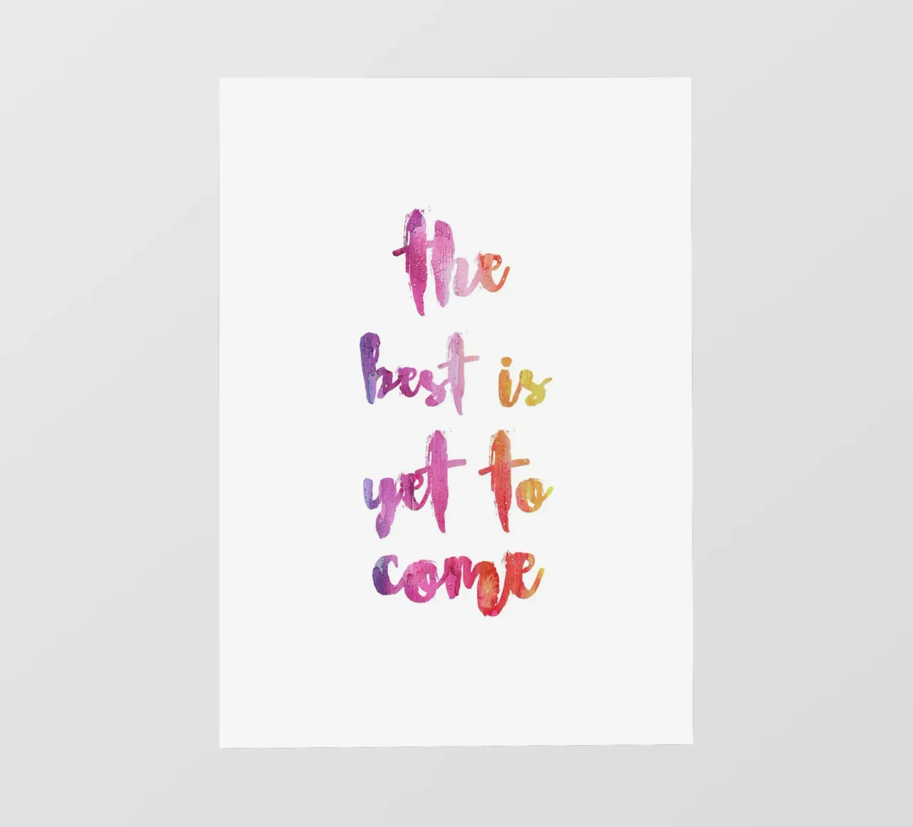 The best is yet to come pellicola backlit da PinkCandyWalls