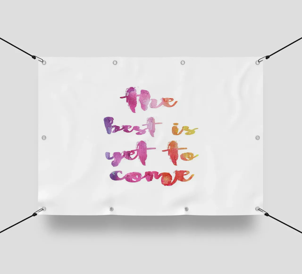 The best is yet to come telo in pvc da PinkCandyWalls
