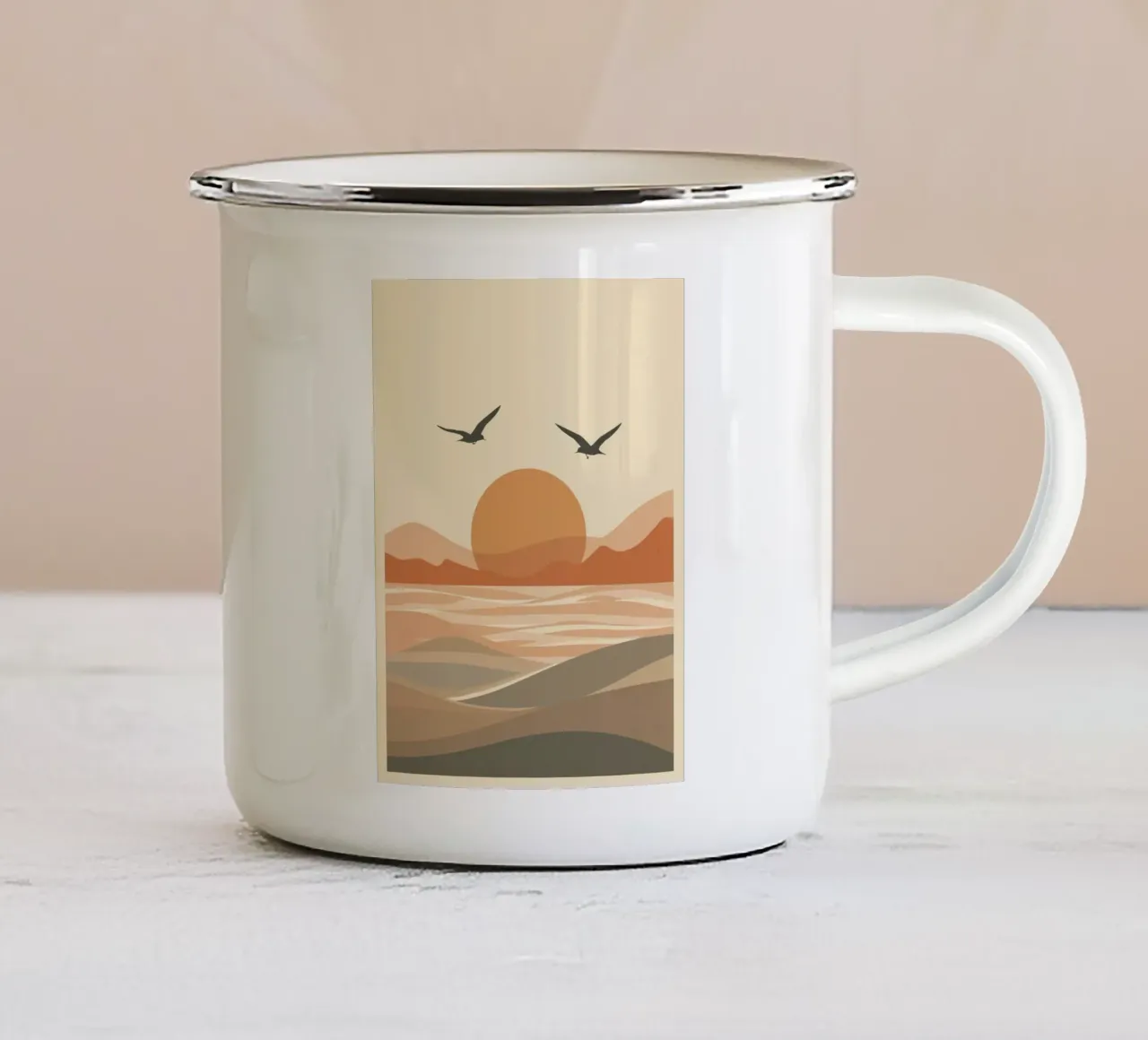 Summer Days III tazza in smalto da Artsy Vibes
