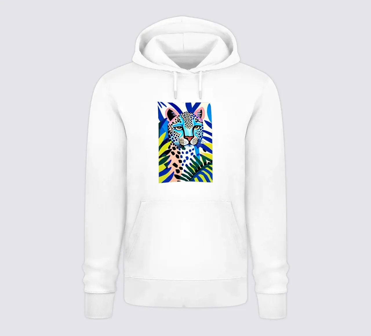 Classico colore blu leopardo felpa con cappuccio da igoshartwrks