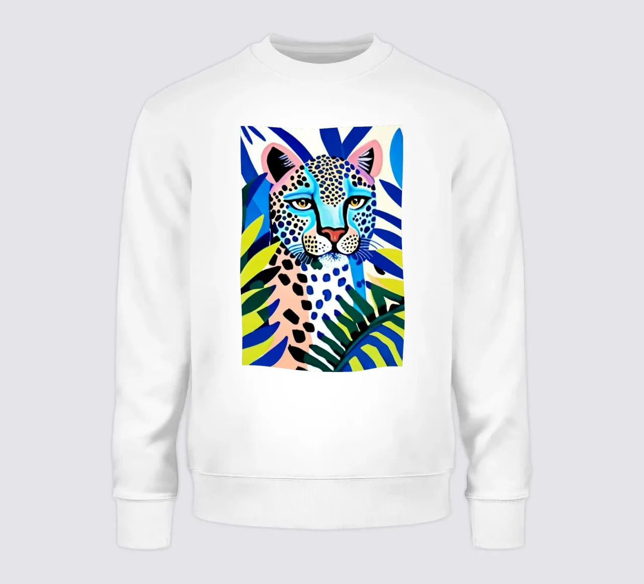 Classico colore blu leopardo felpa da igoshartwrks