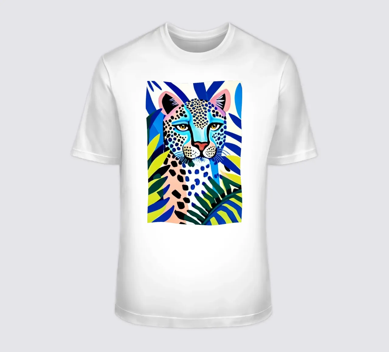 Classico colore blu leopardo t-shirt da igoshartwrks