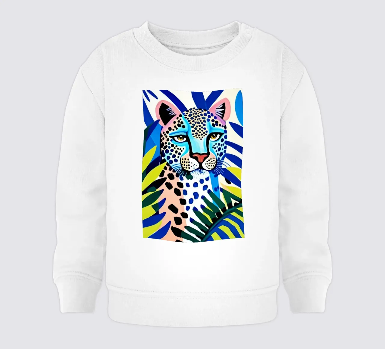 Classico colore blu leopardo felpa neonato da igoshartwrks