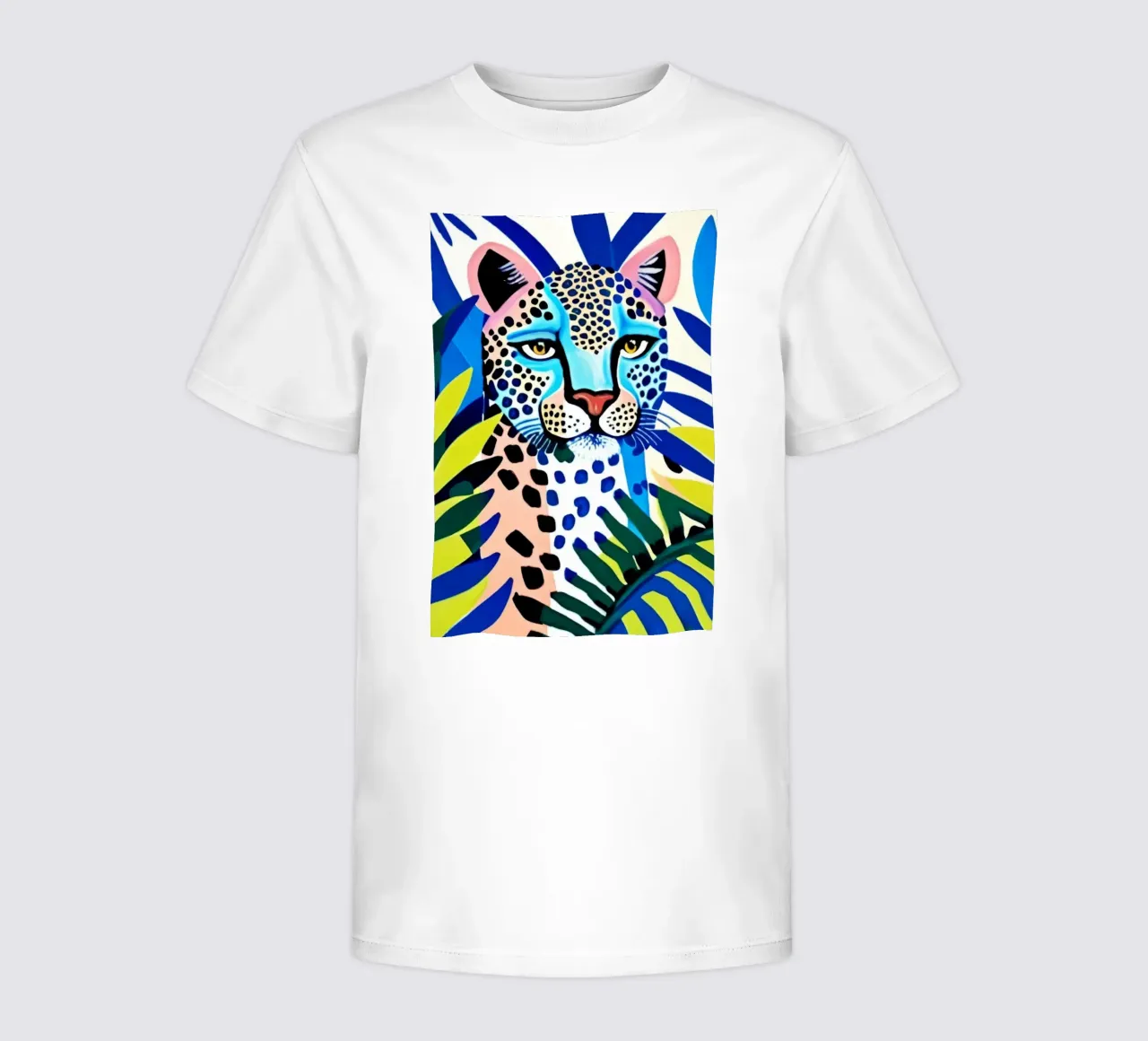Classico colore blu leopardo t-shirt bambini da igoshartwrks