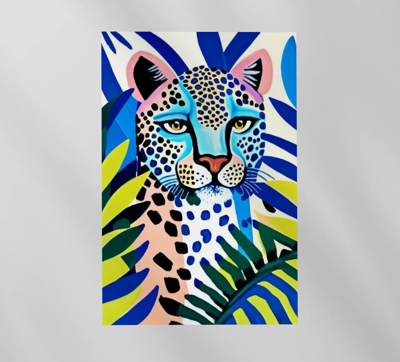 Classico colore blu leopardo pellicola backlit da igoshartwrks