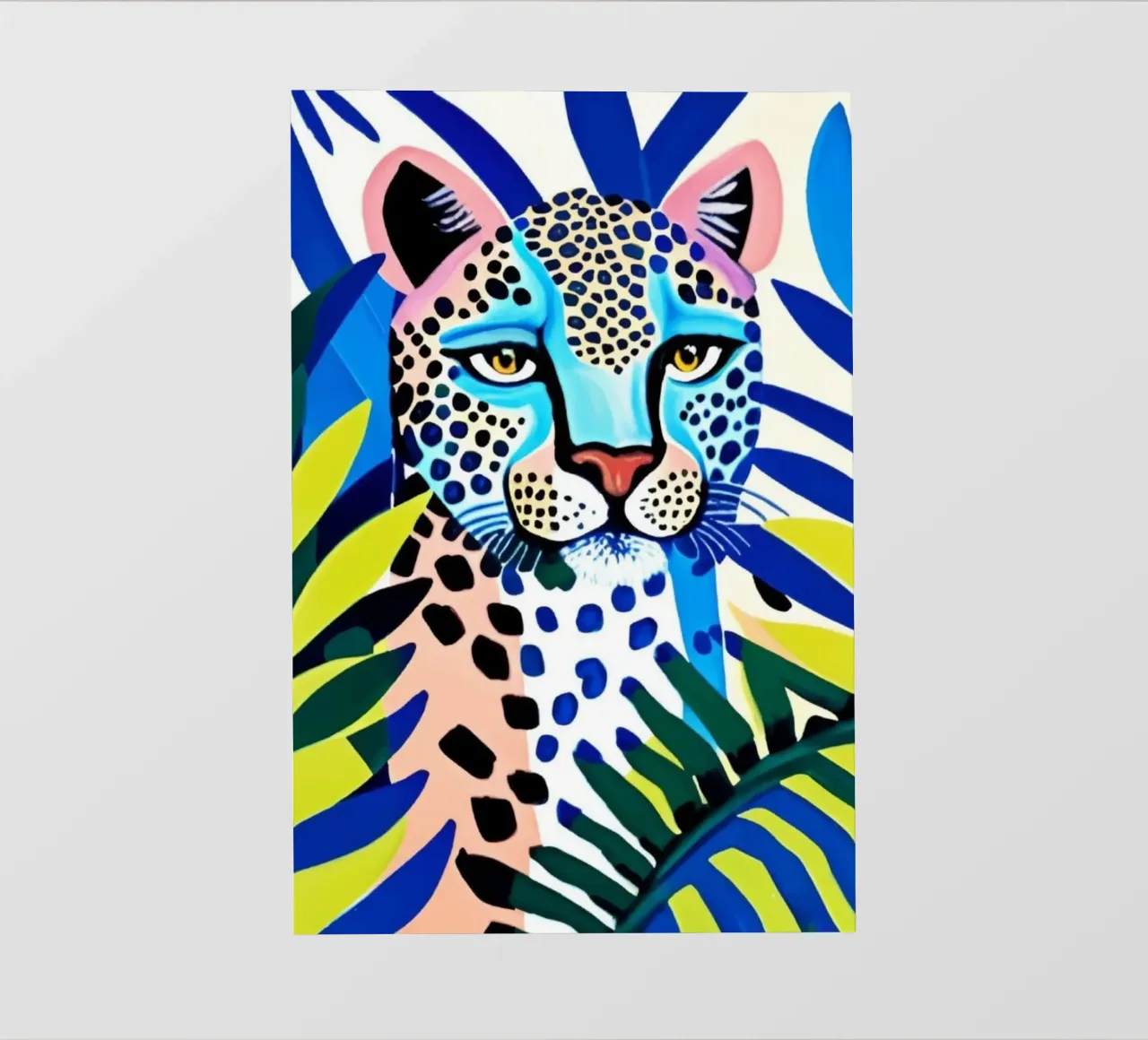 Classico colore blu leopardo telo in pvc da igoshartwrks