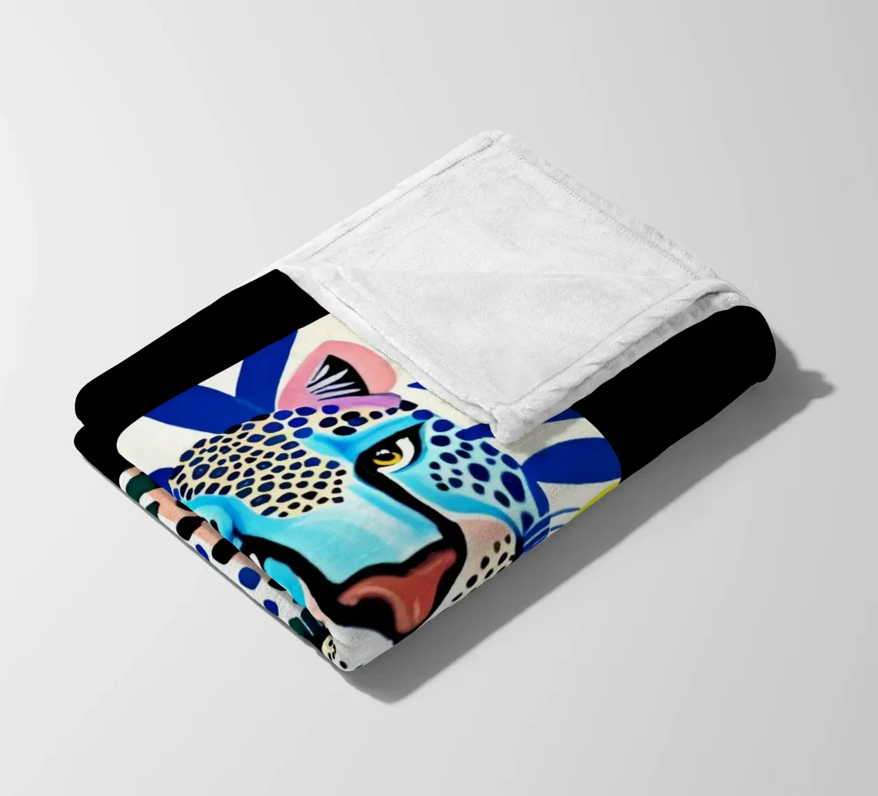 Classico colore blu leopardo coperta in pile da igoshartwrks