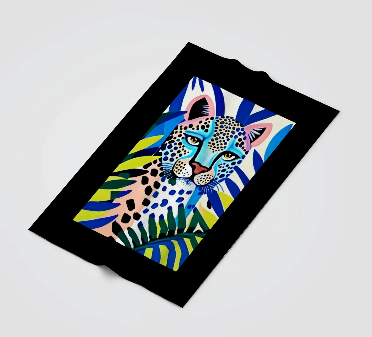Classico colore blu leopardo coperta in pile da igoshartwrks