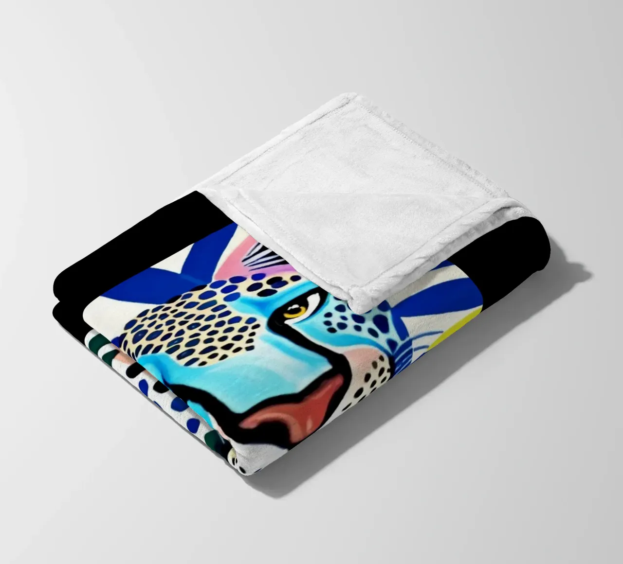 Classico colore blu leopardo coperta in pile da igoshartwrks