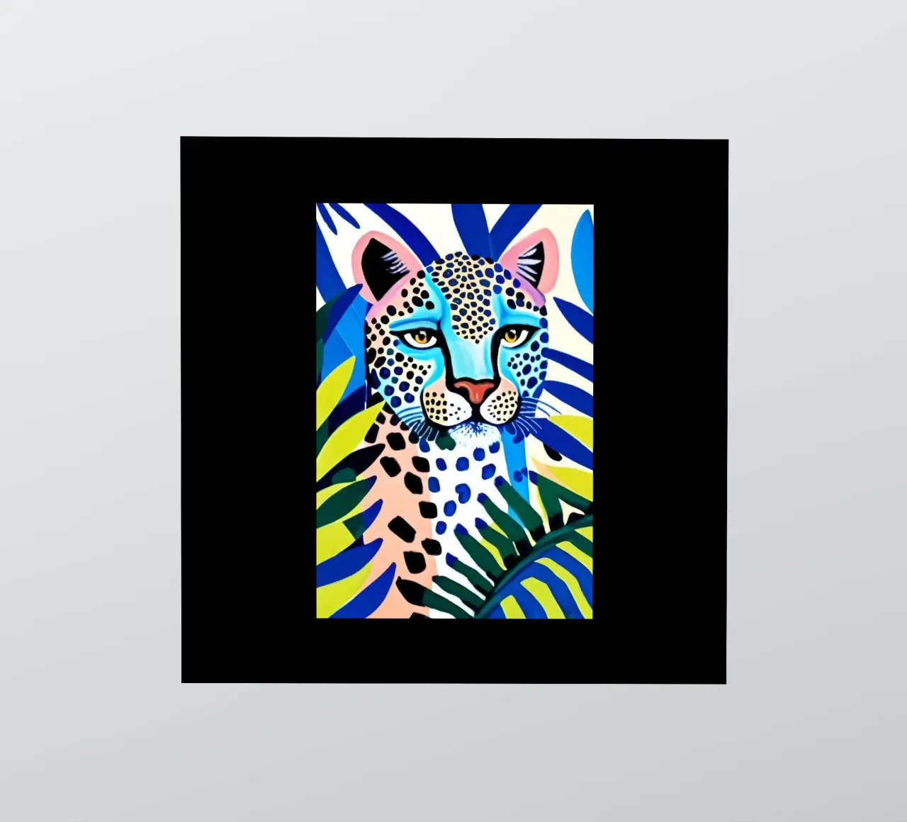 Classico colore blu leopardo adesivo da igoshartwrks