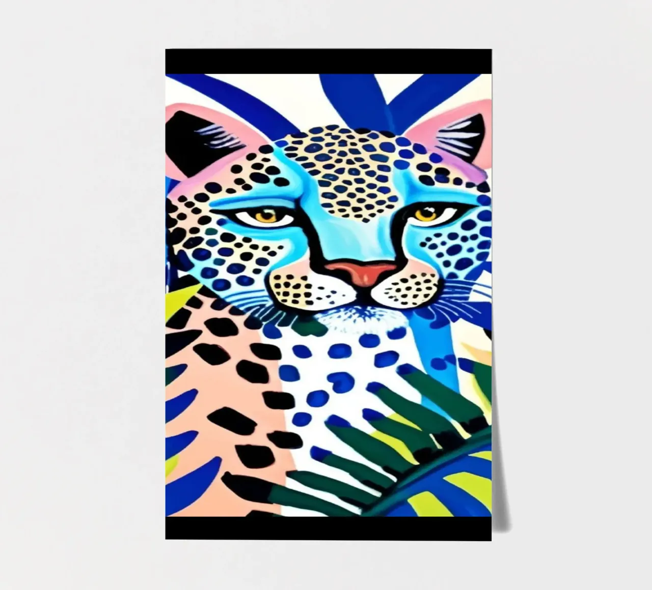 Classico colore blu leopardo foglio adesivo da igoshartwrks