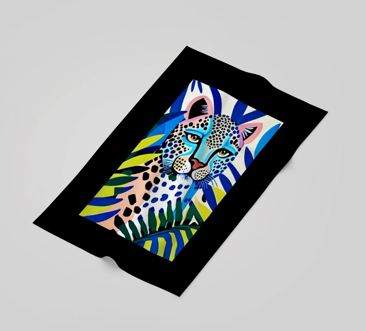 Classico colore blu leopardo telo mare da igoshartwrks