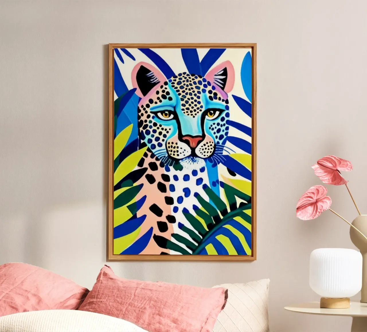 Classico colore blu leopardo alluminio dibond da igoshartwrks