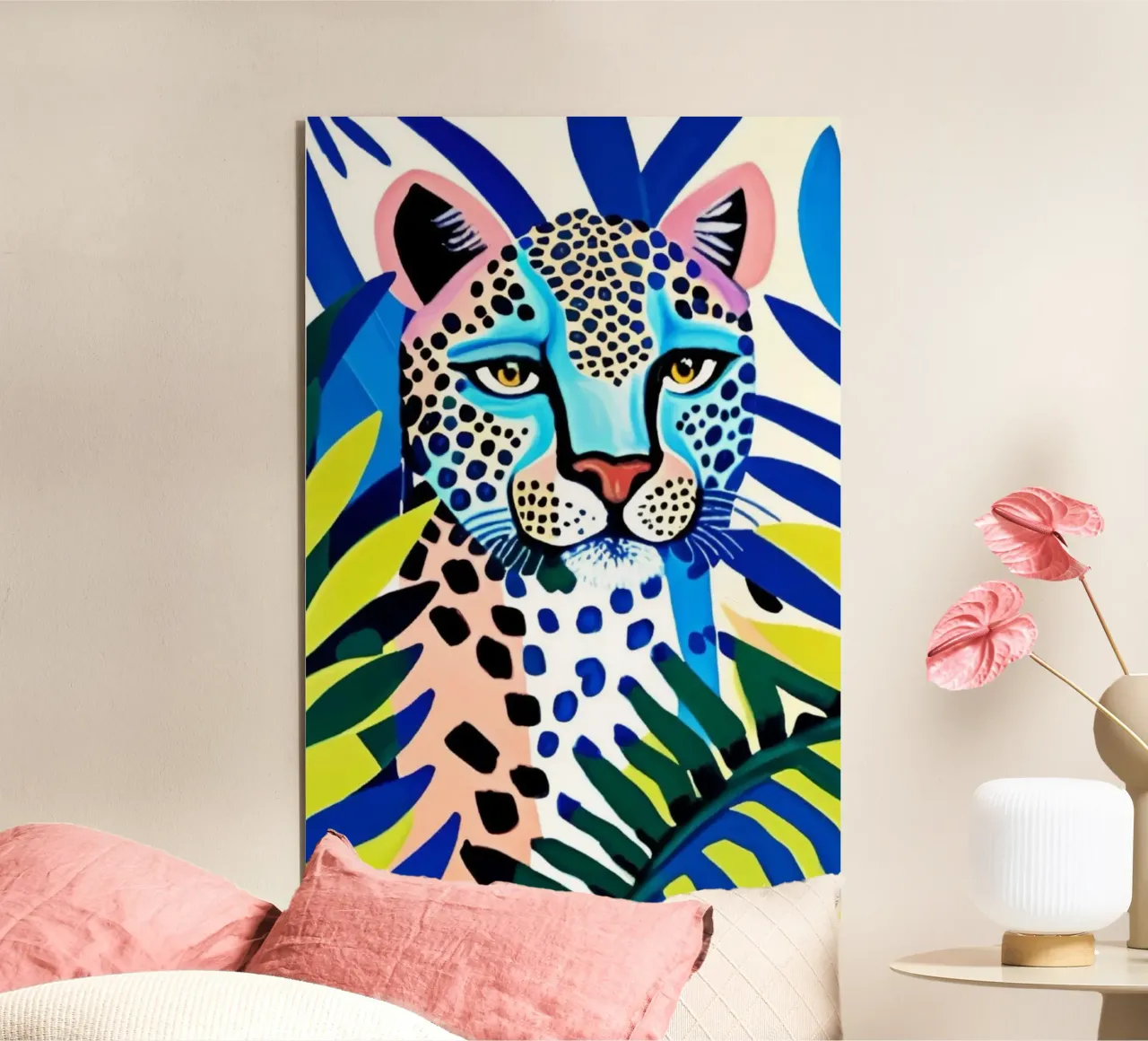 Classico colore blu leopardo alluminio dibond da igoshartwrks