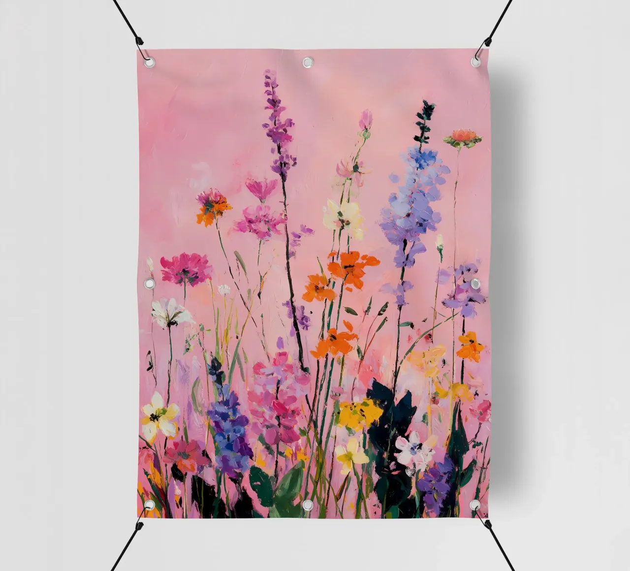 Fiori selvatici astratti telo in pvc da IamHomeStudio