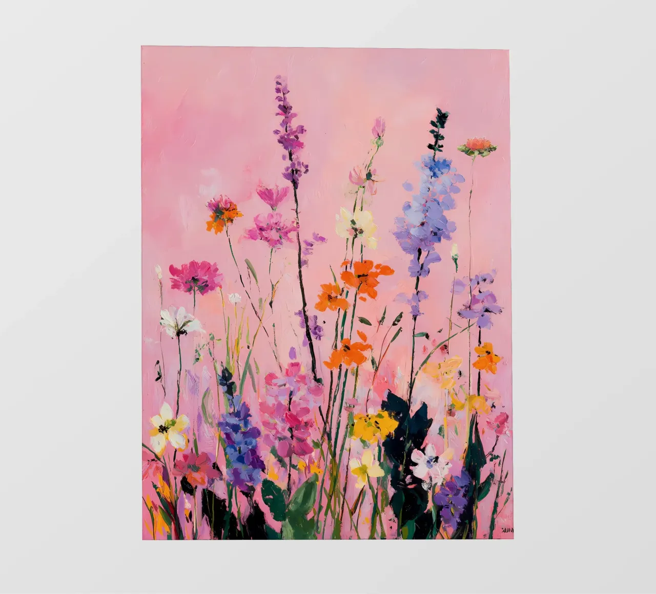 Fiori selvatici astratti telo in pvc da IamHomeStudio