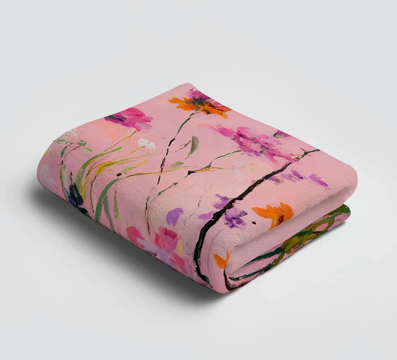 Fiori selvatici astratti asciugamano da bagno da IamHomeStudio