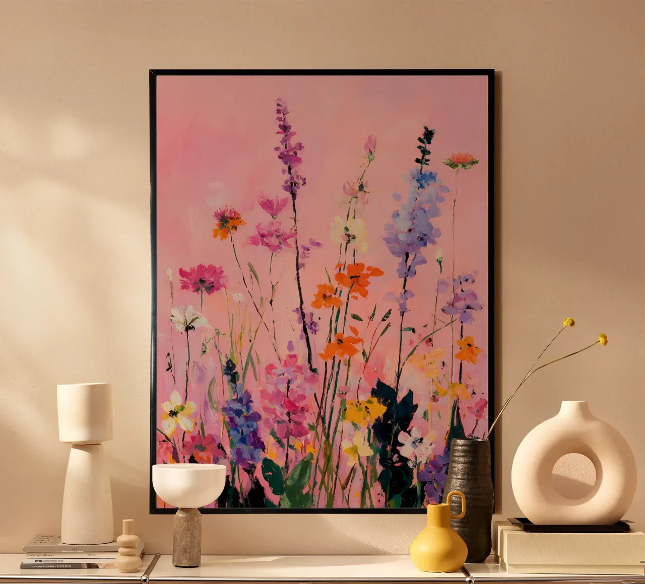 Fiori selvatici astratti carta hahnemühle da IamHomeStudio