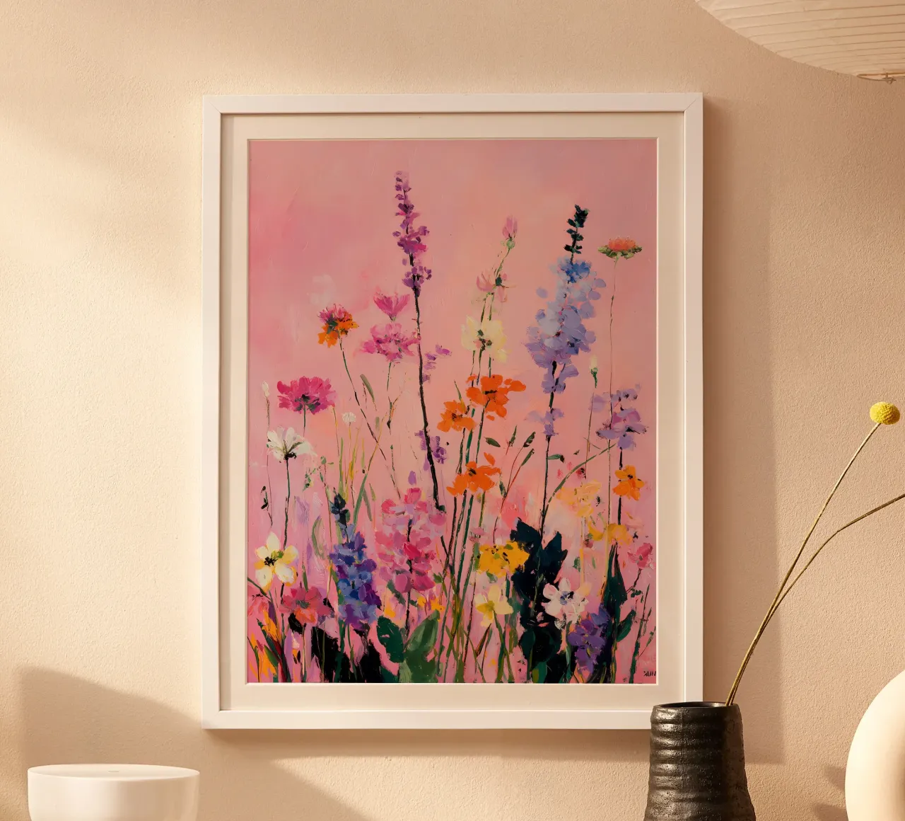 Fiori selvatici astratti carta hahnemühle da IamHomeStudio