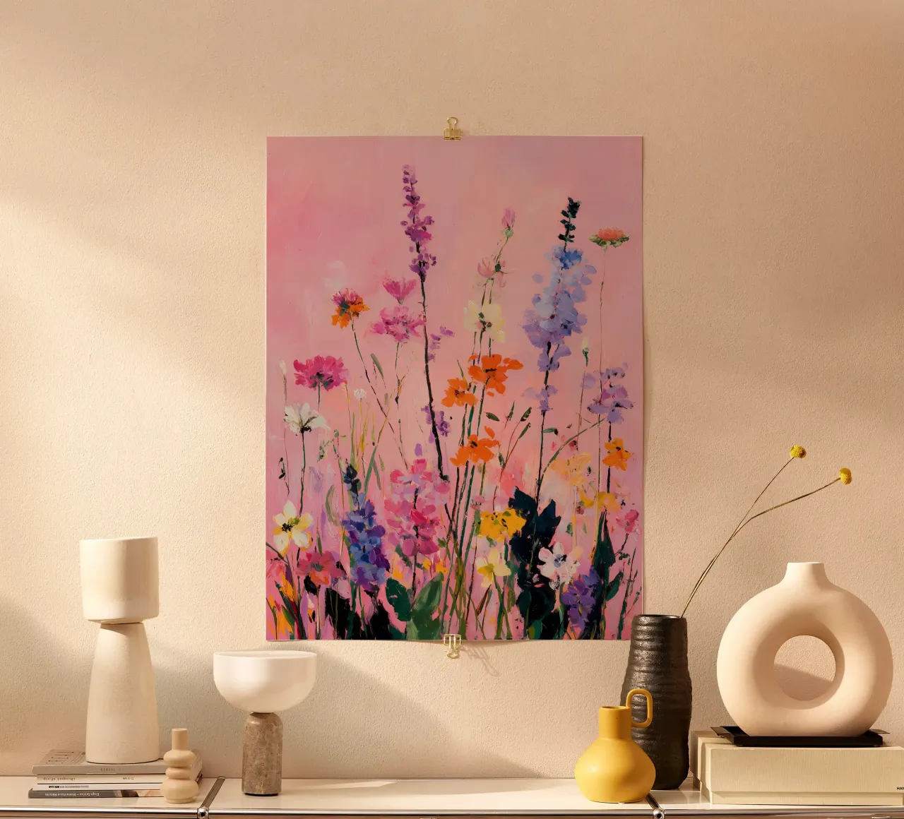 Fiori selvatici astratti carta hahnemühle da IamHomeStudio