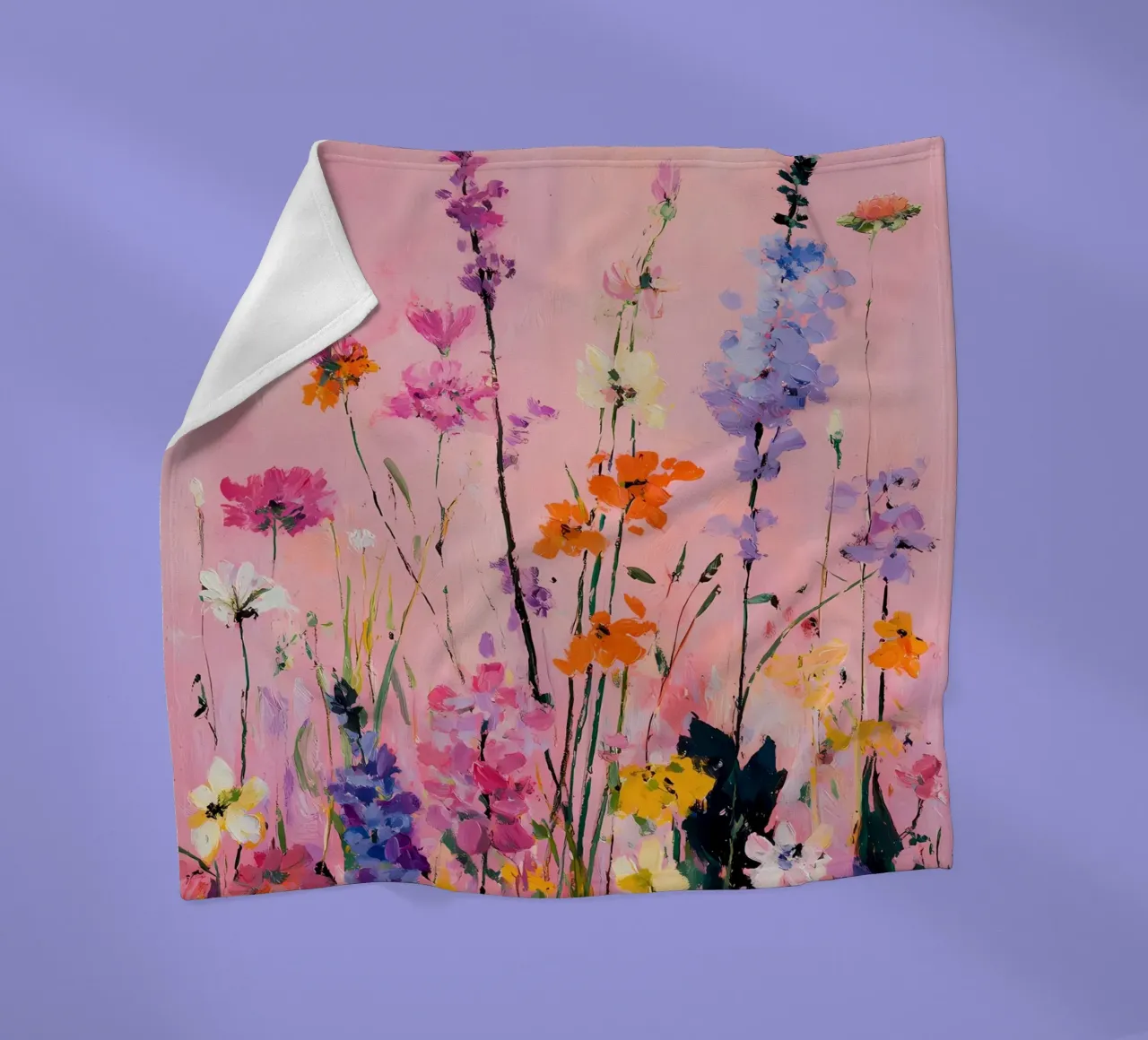 Fiori selvatici astratti coperta in pile da IamHomeStudio