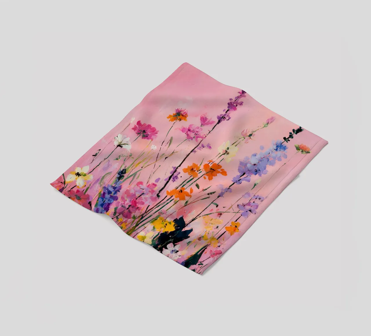 Fiori selvatici astratti coperta in pile da IamHomeStudio