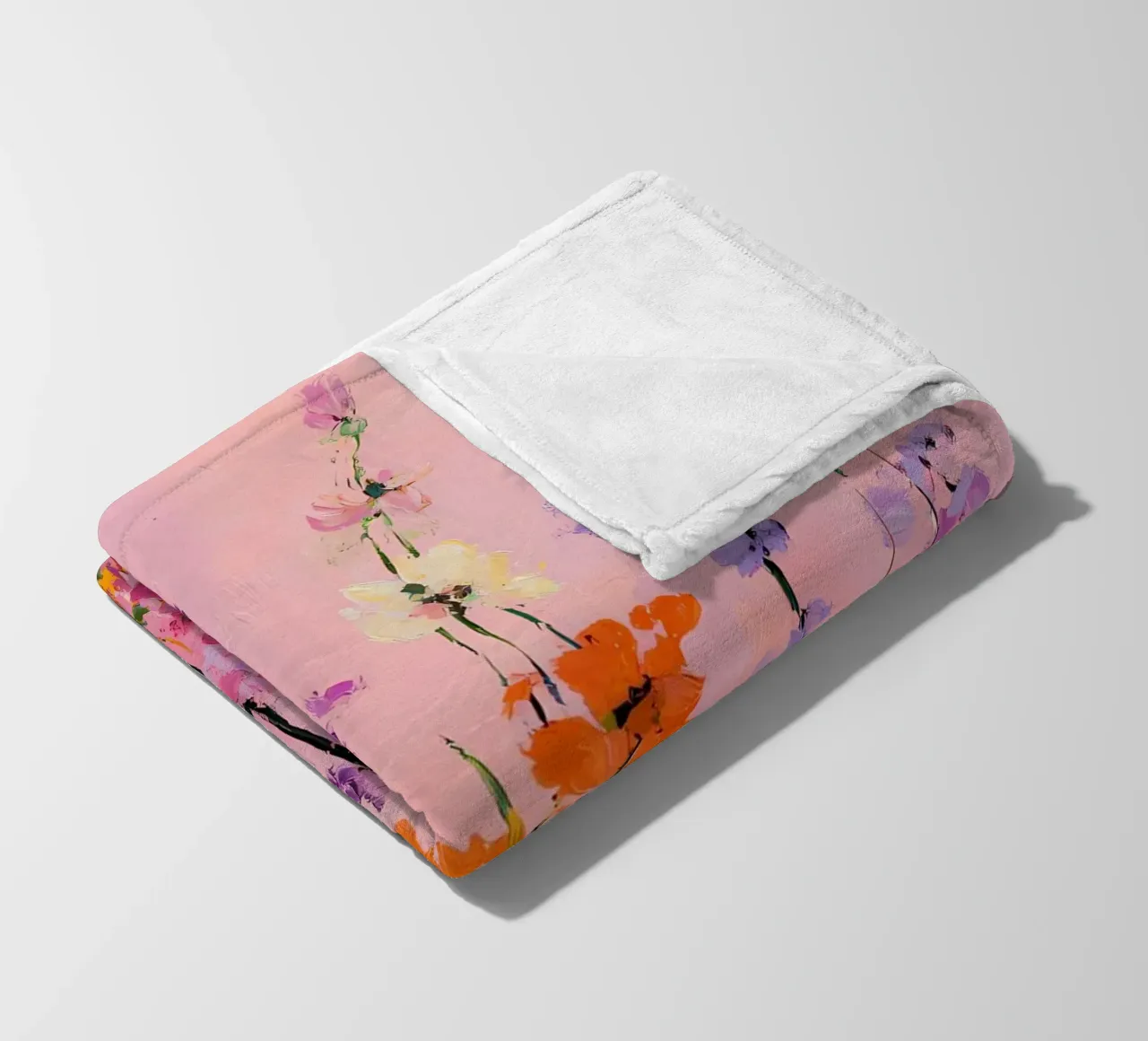 Fiori selvatici astratti coperta in pile da IamHomeStudio