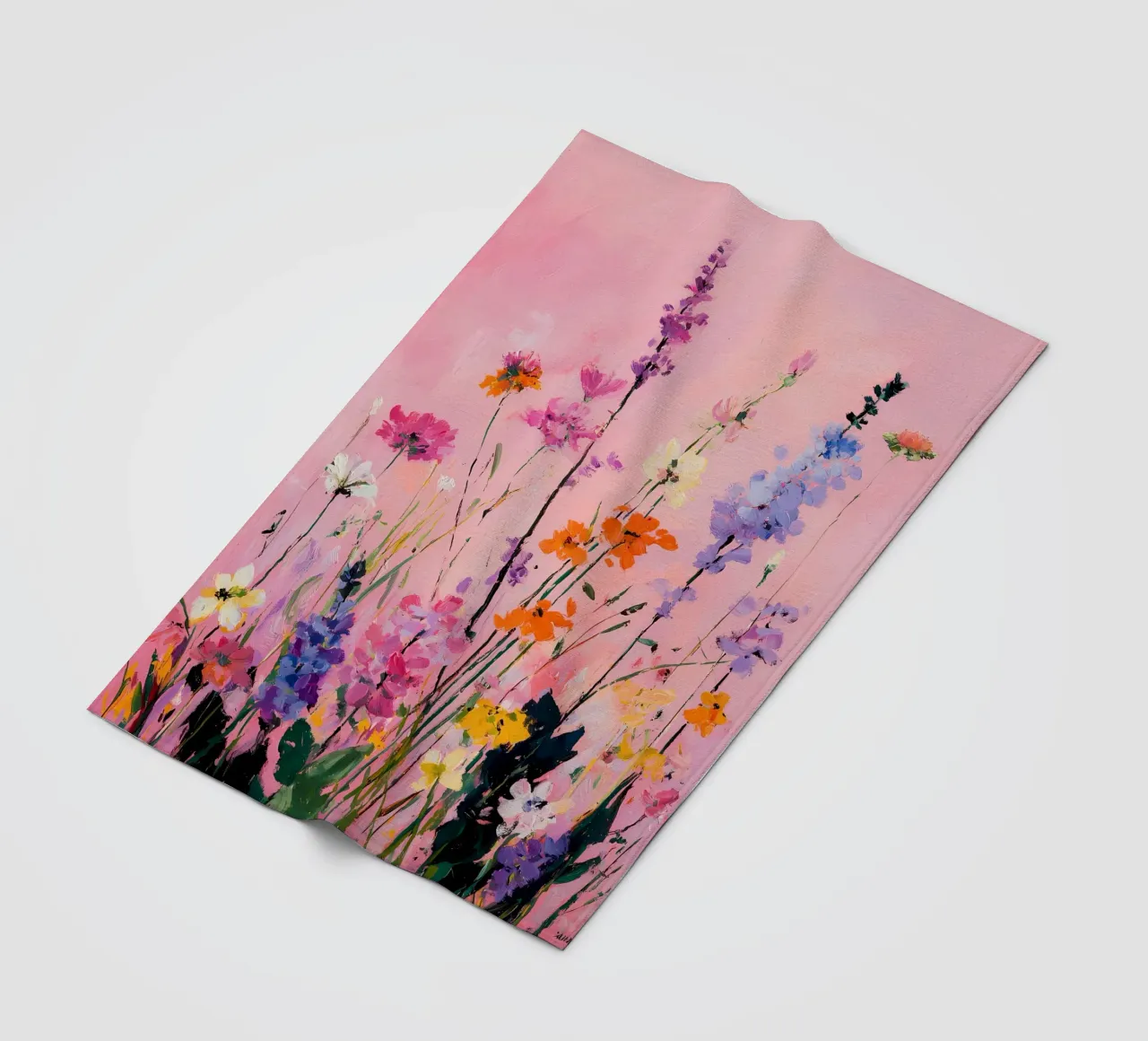 Fiori selvatici astratti coperta in pile da IamHomeStudio