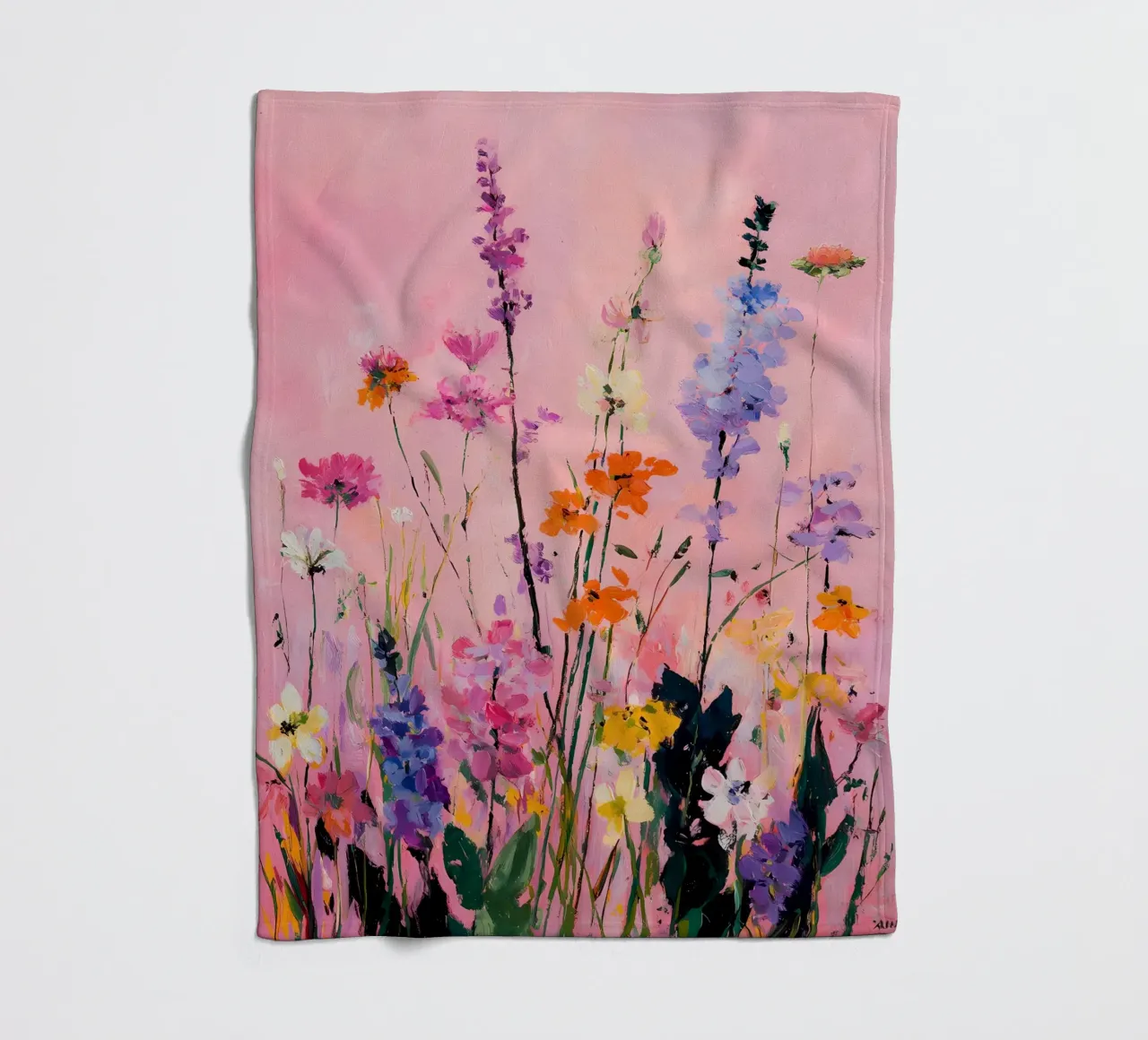 Fiori selvatici astratti coperta in pile da IamHomeStudio