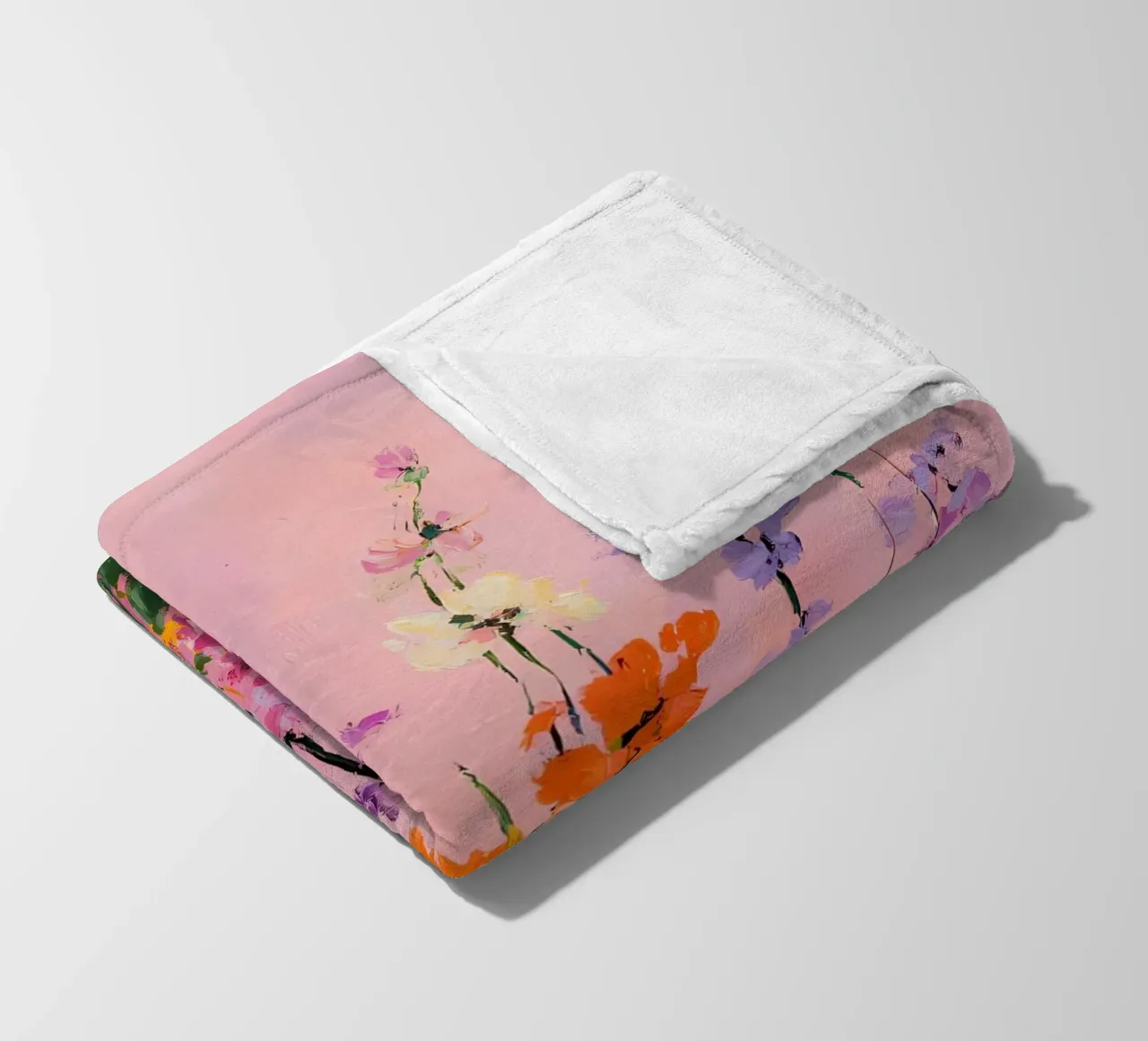 Fiori selvatici astratti coperta in pile da IamHomeStudio