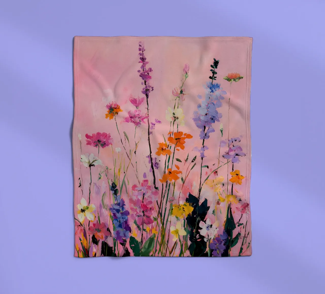 Fiori selvatici astratti coperta in pile da IamHomeStudio