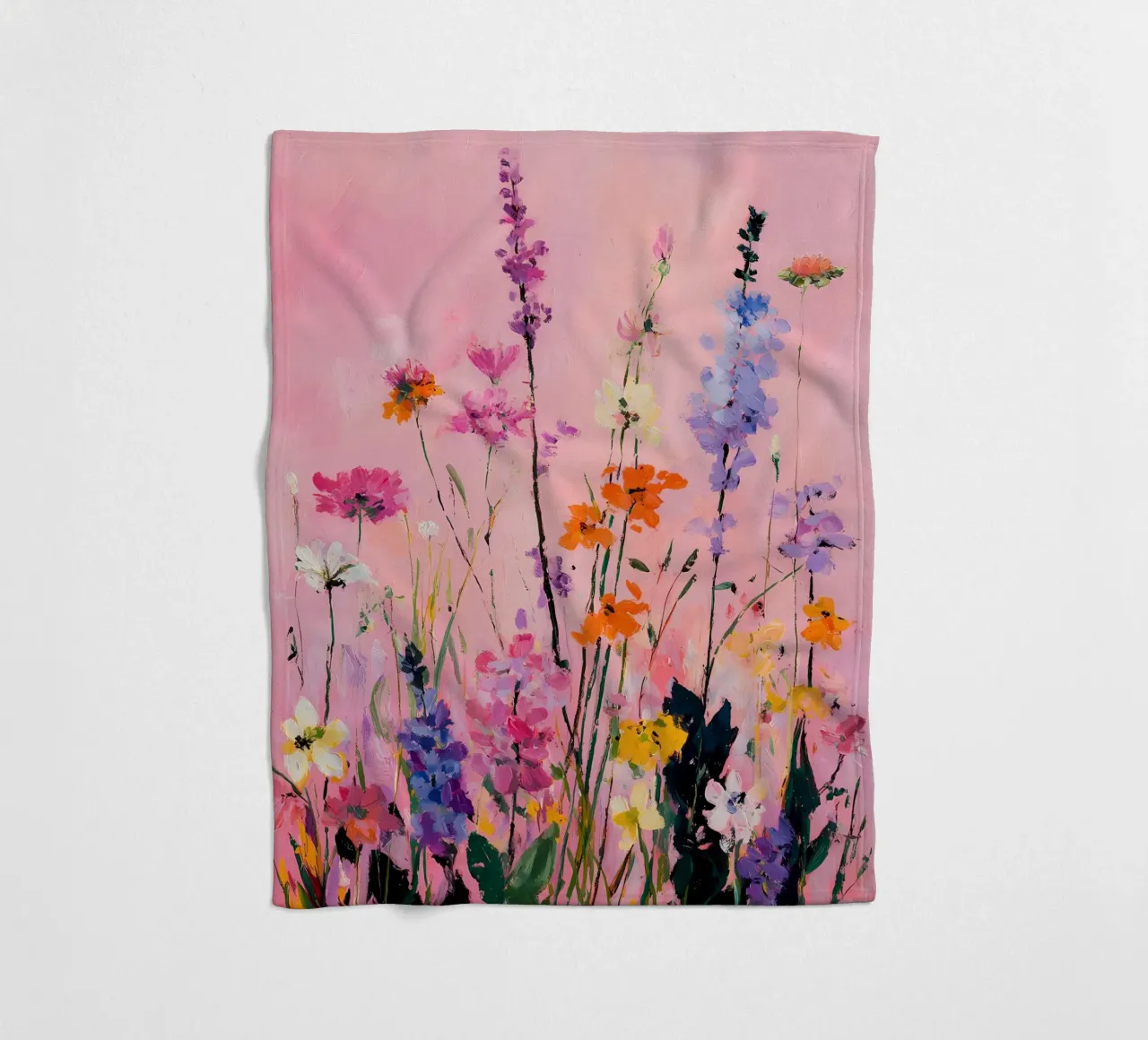 Fiori selvatici astratti coperta in pile da IamHomeStudio