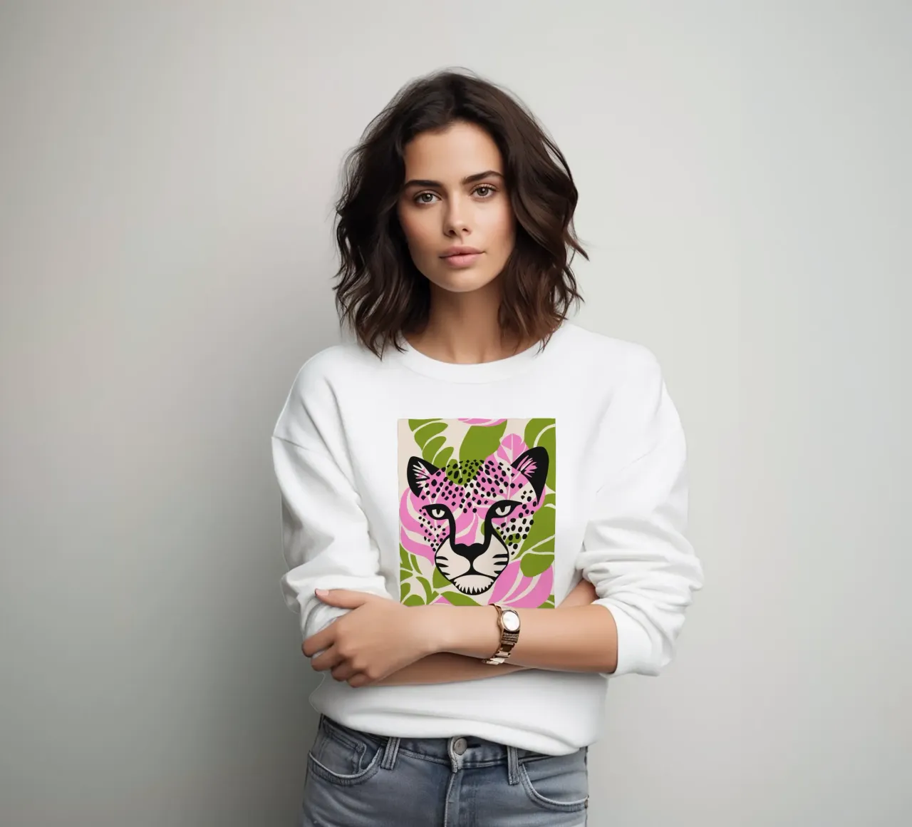 Design a faccia piatta Tiger Classic felpa da igoshartwrks
