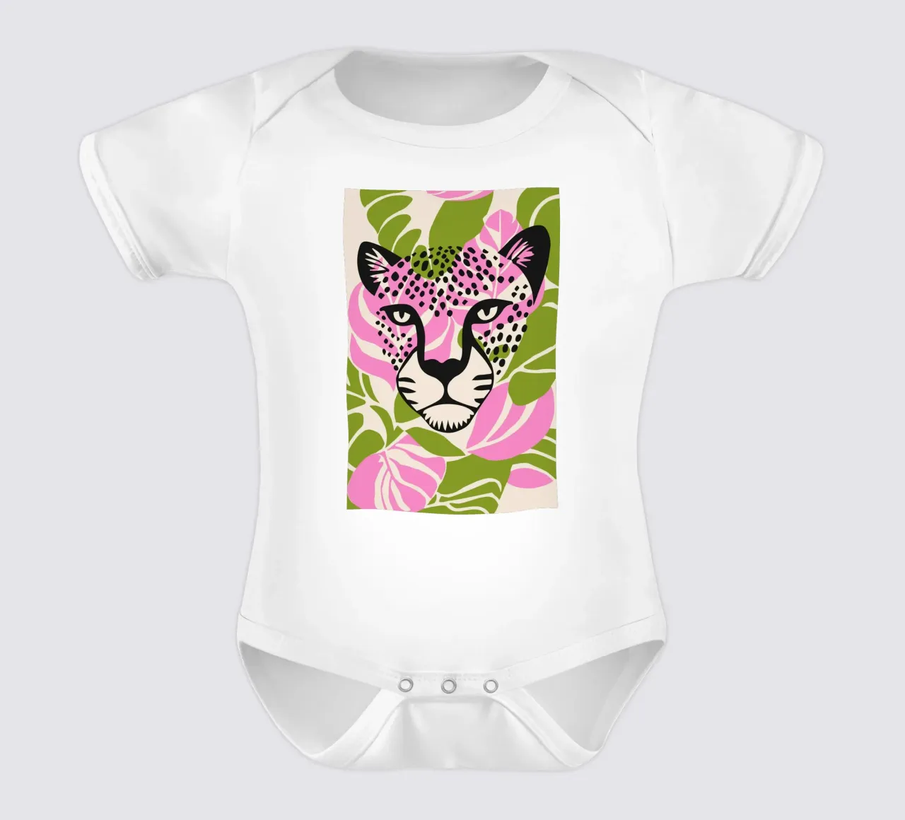Design a faccia piatta Tiger Classic body neonato maniche corte da igoshartwrks