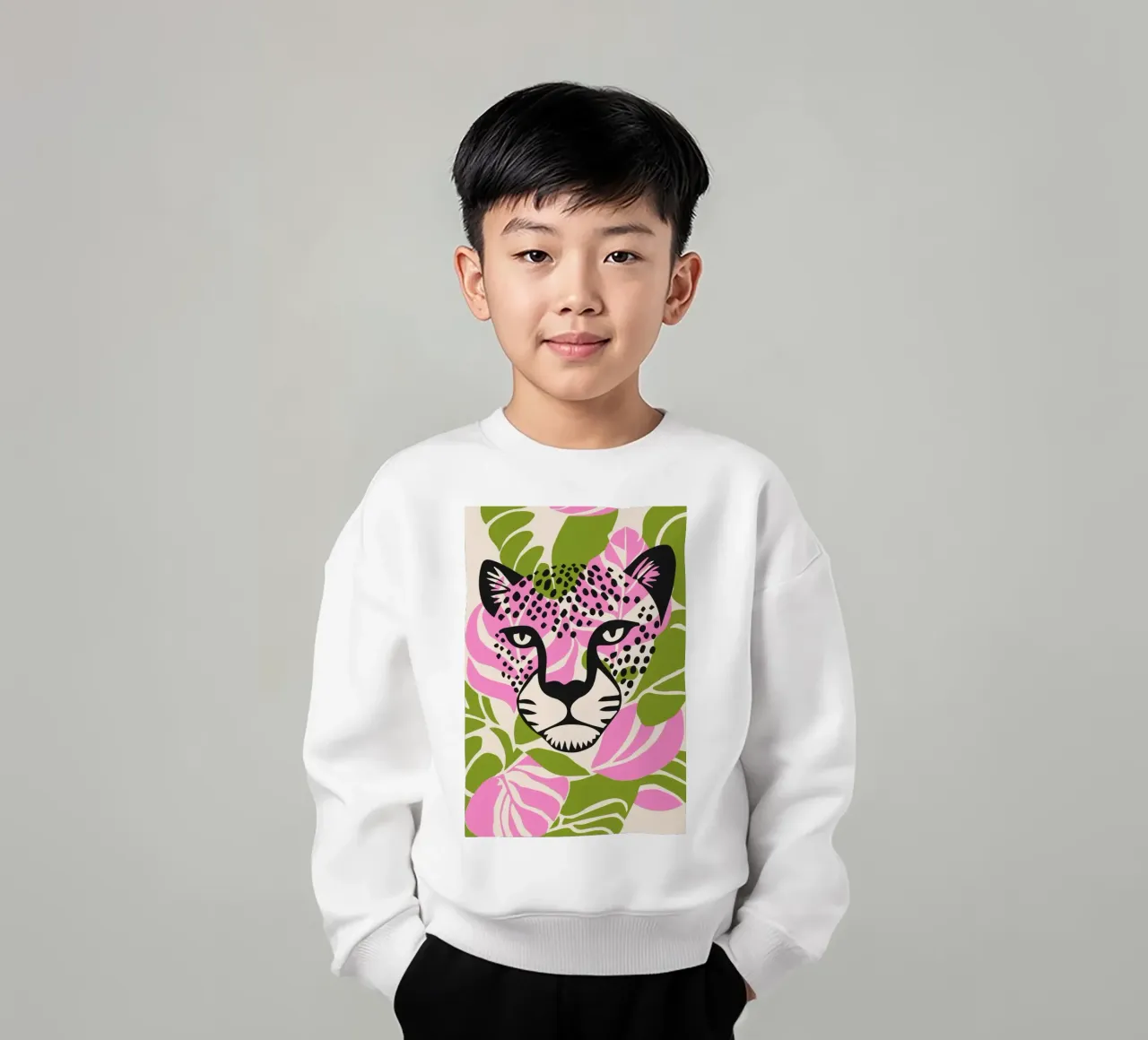 Design a faccia piatta Tiger Classic felpa bambino da igoshartwrks