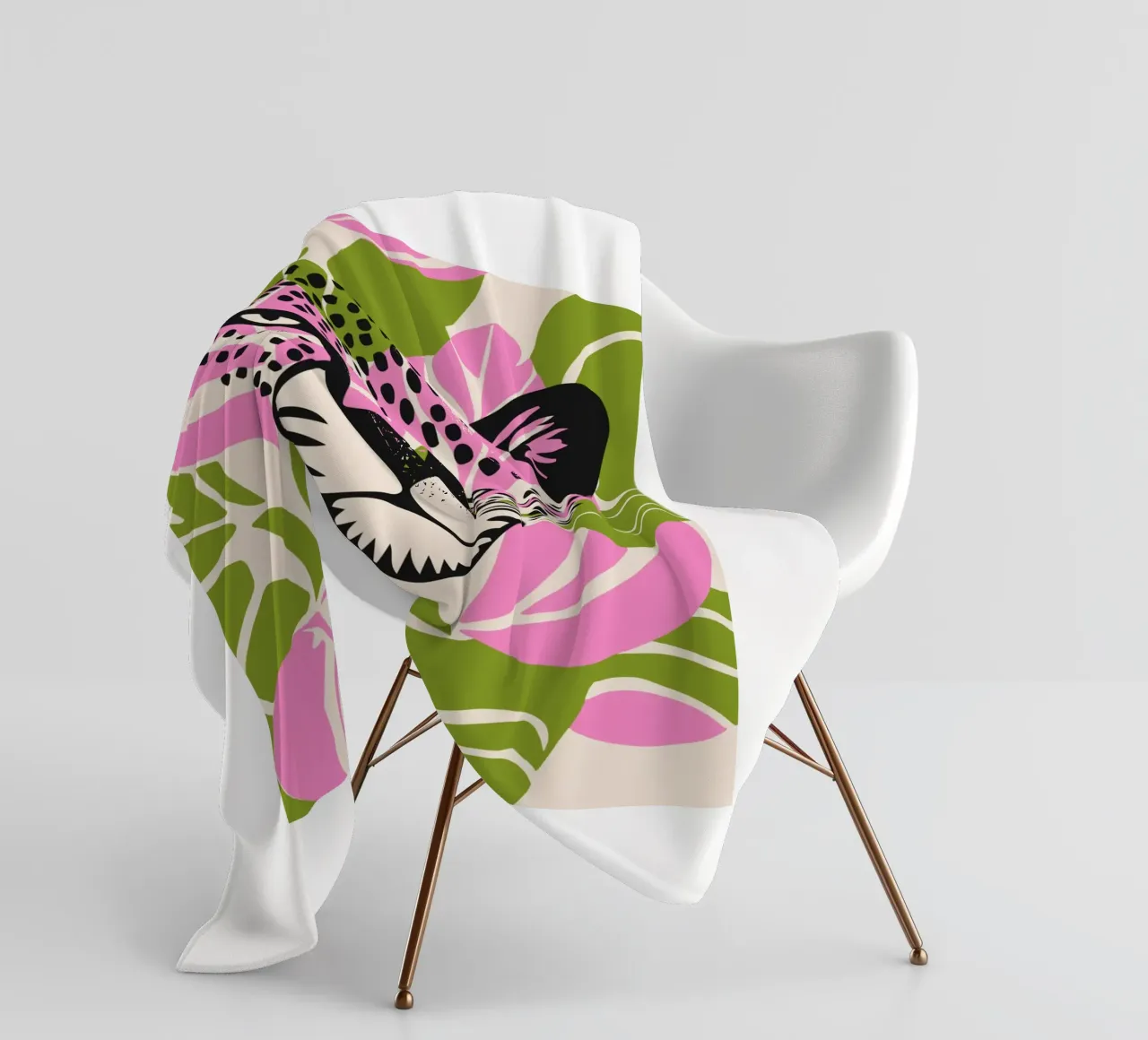 Design a faccia piatta Tiger Classic coperta in pile da igoshartwrks