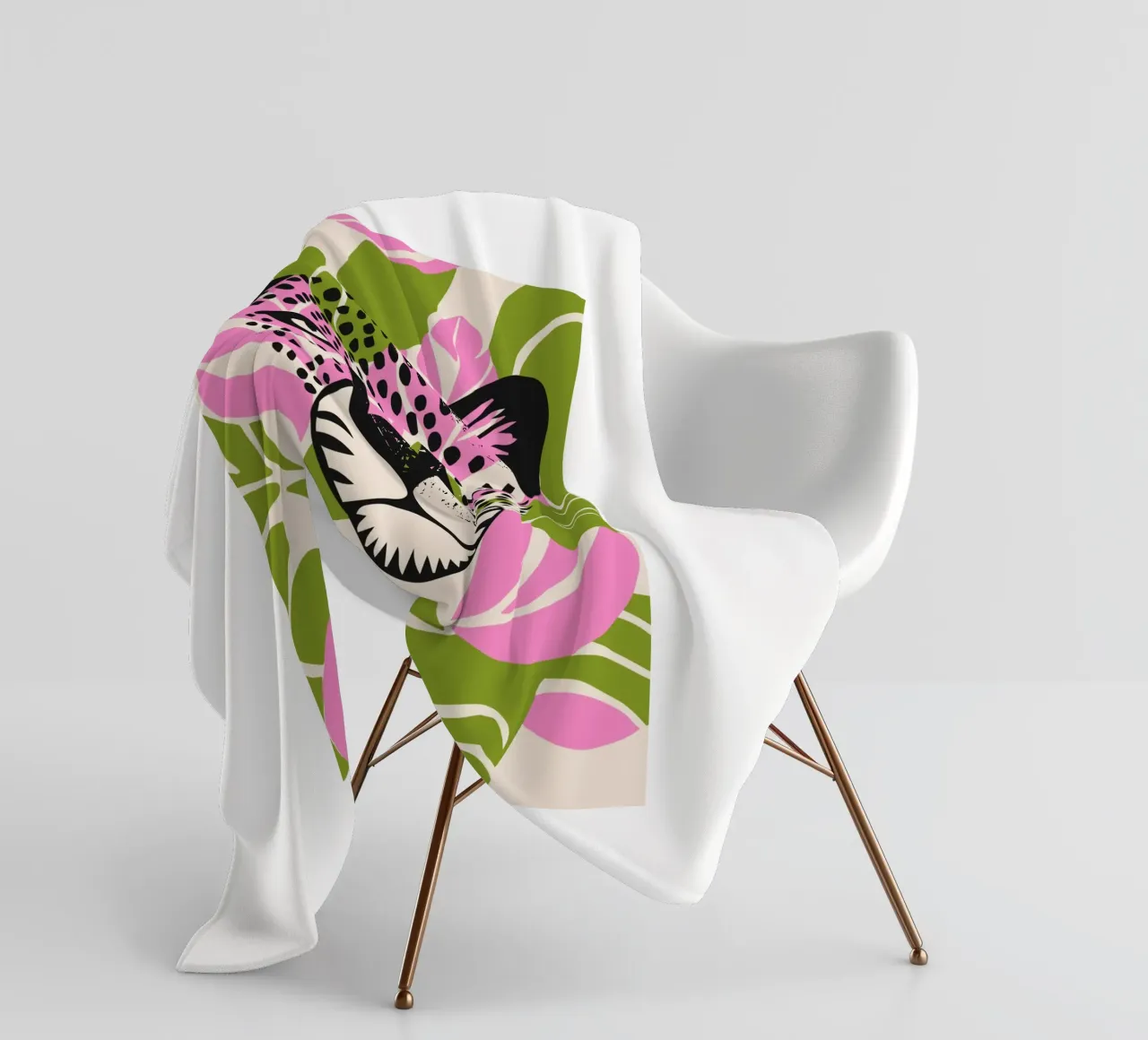 Design a faccia piatta Tiger Classic coperta in pile da igoshartwrks