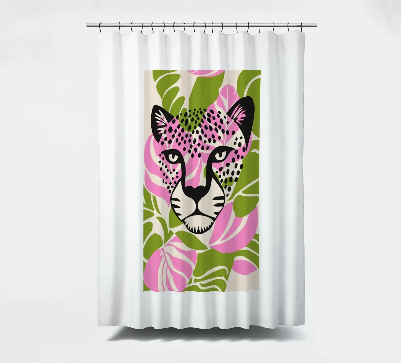 Design a faccia piatta Tiger Classic tenda da doccia da igoshartwrks