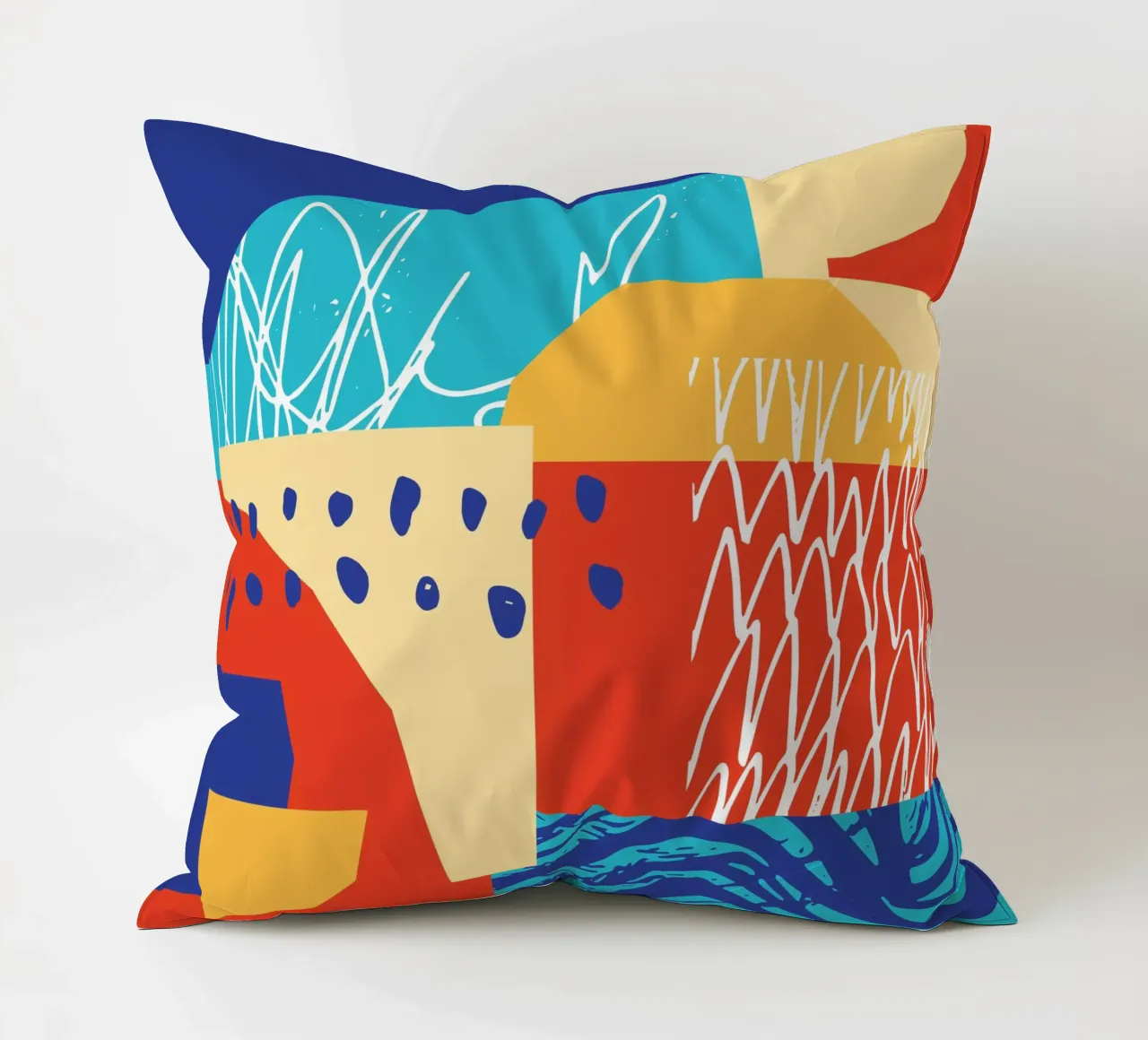 Forma e colore contemporanei II cuscino da Kim Hubball Studio