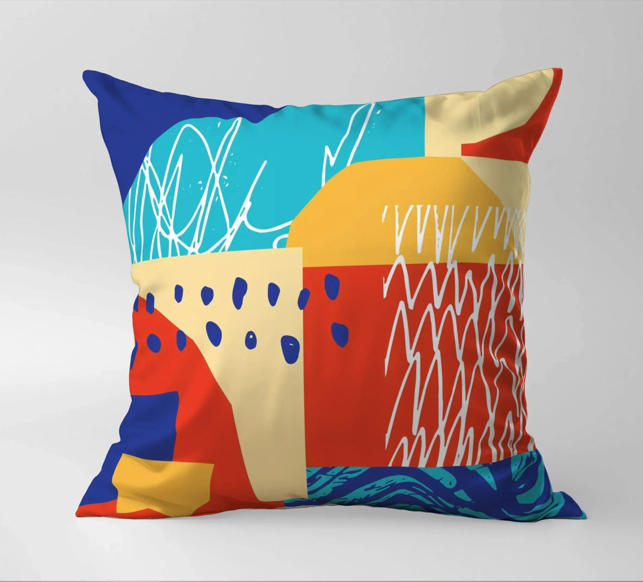 Forma e colore contemporanei II cuscino da Kim Hubball Studio