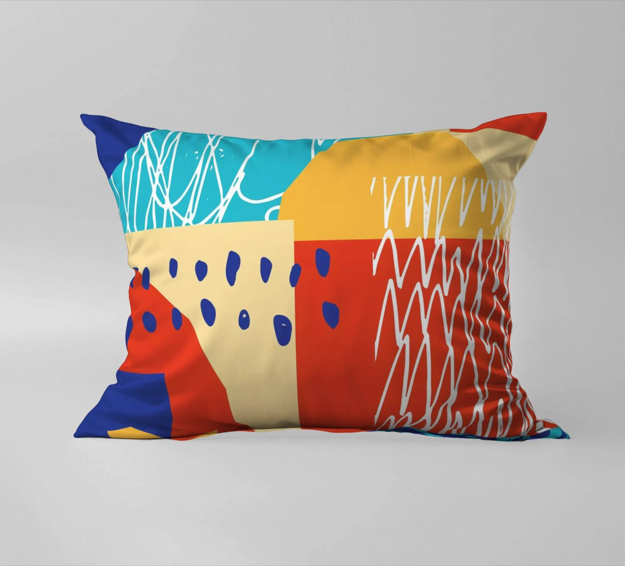 Forma e colore contemporanei II cuscino da Kim Hubball Studio