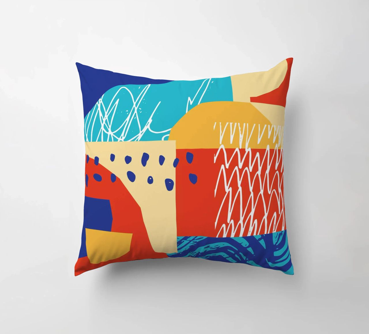 Forma e colore contemporanei II cuscino da Kim Hubball Studio