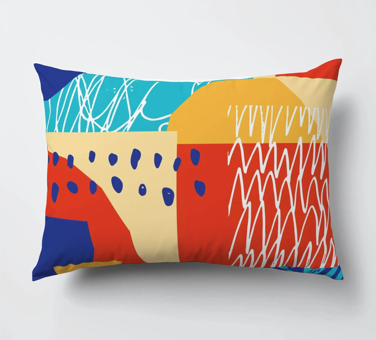 Forma e colore contemporanei II cuscino da Kim Hubball Studio