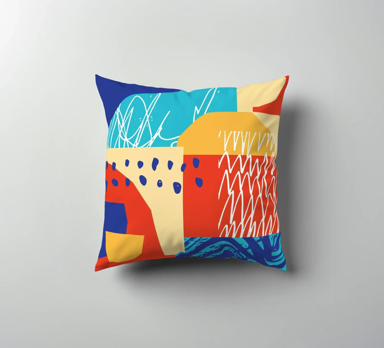 Forma e colore contemporanei II cuscino da Kim Hubball Studio