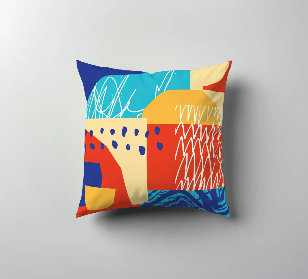 Forma e colore contemporanei II cuscino da Kim Hubball Studio