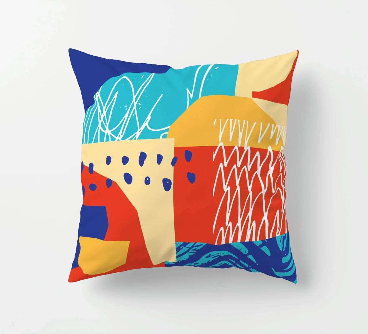 Forma e colore contemporanei II cuscino da Kim Hubball Studio